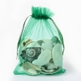 thumbnail image 1 of Organza Gift Bags with Drawstring Jewelry Pouches Wedding Party Christmas Favor Gift Bags Green 18x13cm, 1 of 2