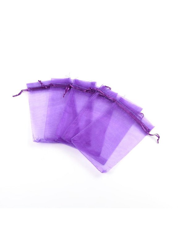 Organza Gift Bags with Drawstring Wedding Party Christmas Favor Gift Bags Organza Pouches for Potpourri Blue Violet 15x10cm for DIY