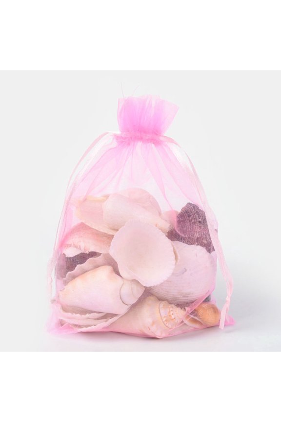 Organza Gift Bags with Drawstring Wedding Party Christmas Favor Gift Bags Organza Pouches for Potpourri Pink 18x13cm for DIY
