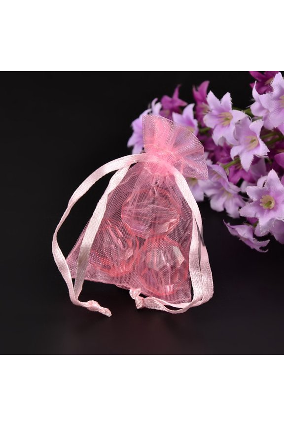 Organza Gift Bags with Drawstring Wedding Party Christmas Favor Gift Bags Organza Pouches for Potpourri Pink 7x5cm 500pcs