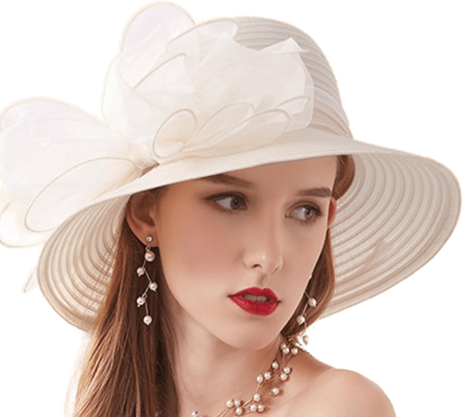 Organza Kentucky Fascinator Hat for Women - Derby Cocktail 
