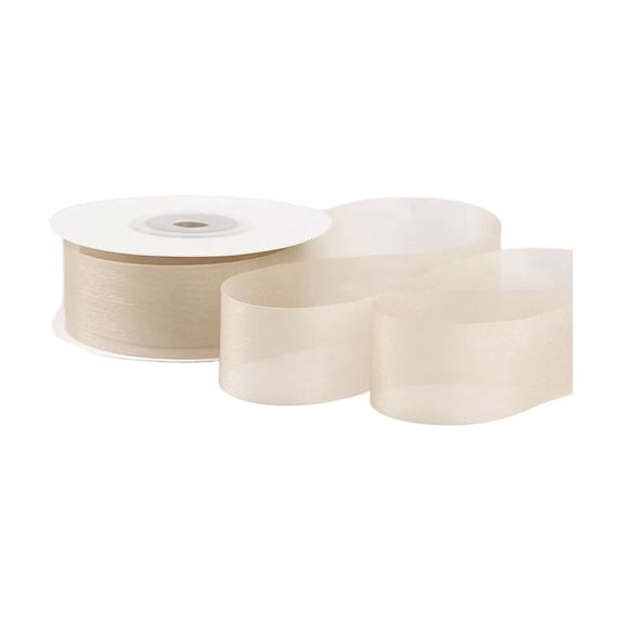 Organza Ribbon, Wide Iridescent Fishtail Sheer Durable 100% Polyester Craft Ribbon, 708 Inches Long, for Jewelry Making, Diy Hair Bows, and Wedding Party Garland Decorations