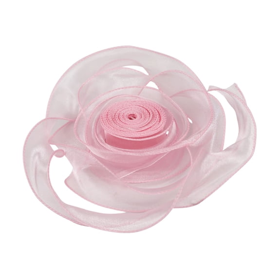 Organza Sheer Ribbon 1.6 inch x 10Yd Ribbon Handmade Fabric Ribbons for Gift Wrapping Christmas Tree Crafts Bows Wedding Invitations Wreaths Wrap Peach,Multi-colors