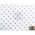 thumbnail image 1 of Organza Velvet Flock Polka Dots Fabric Ivory Rose / 60" Wide / Sold by the yard, 1 of 1