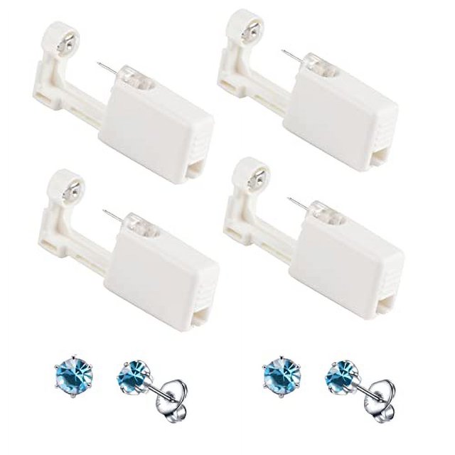 Orglace Ear Piercing Kit .. Disposable Self Ear Piercing .. Kit Safety