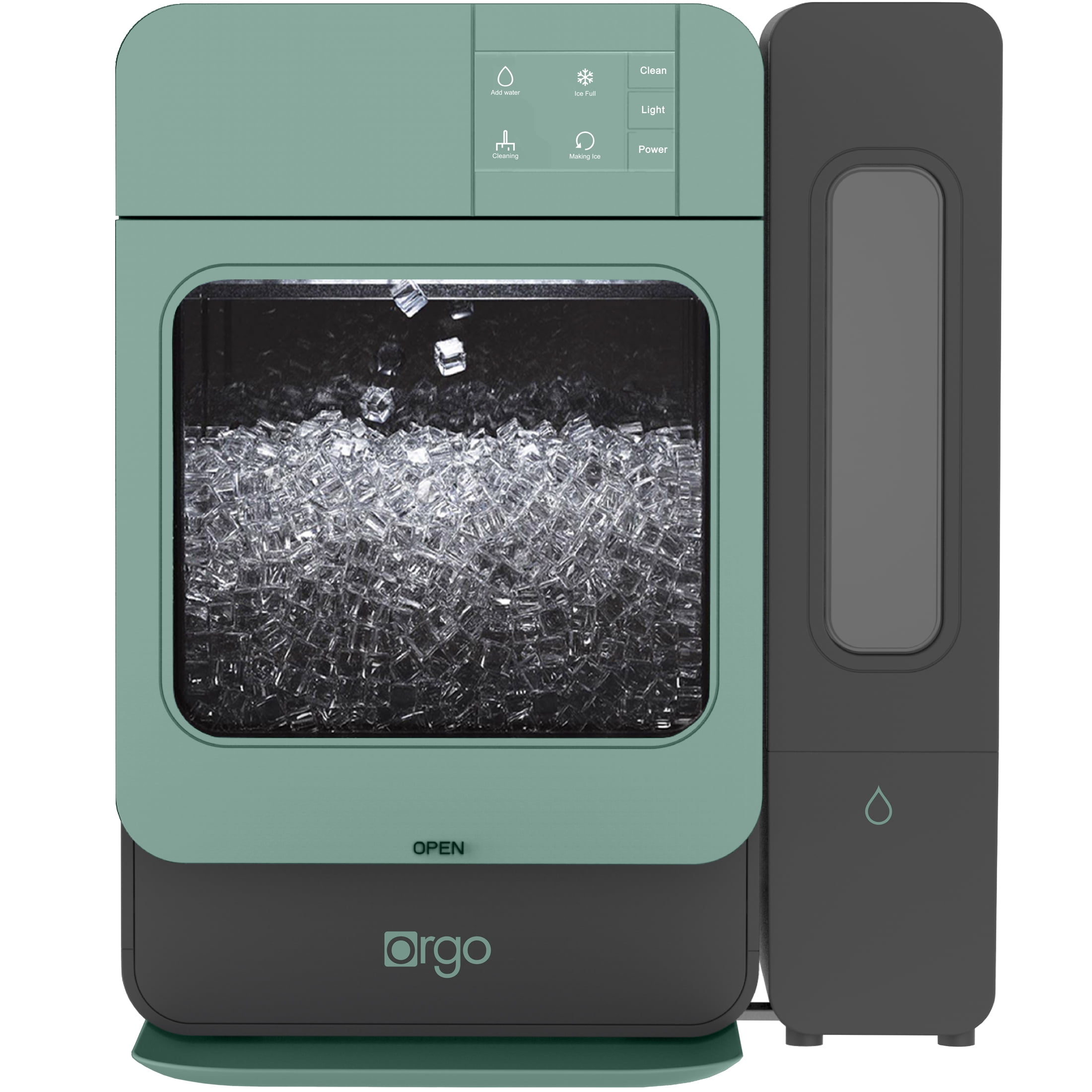 Orgo Products The Sonic Countertop Ice Maker, Nugget Ice Type, Black