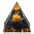 thumbnail image 1 of Orgone Pyramid Flower of Life Money Healing Crystals Pyramid for Positive Energy with Tiger's Eye Stones and Luck White Crystal That Promotes Wealth, Prosperity and attracts Success, 1 of 6