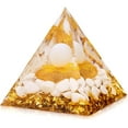thumbnail image 1 of Orgone Pyramid Protection Gemstone Pyramid Reiki Positive Energy Pyramid Chakra Meditation Pyramid for Success Health Lucky Anti-Stress Decor Gift Collection (Yellow), 1 of 7