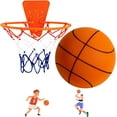 thumbnail image 1 of Orgonite Foam Indoor Dribbling Basketball, 18cm, 1 of 6