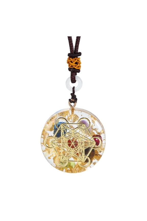 Orgonite Pendant Necklace Metatron Cosmic Healing Necklace