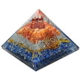 thumbnail image 1 of Orgonite Red Carnelian Orgone Energy Generator Pyramid With Lapis Lazuli For Protection - Healing Meditation - Orgone Energy By Orgonite Shop, 1 of 5