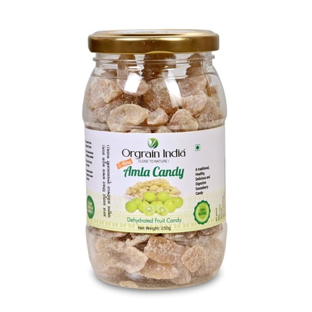 Orgrain India Natural Amla Candy 250G | Rich Source Of Vitamin C, Potassium, Calcium And Iron