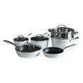 Orgreenic Ceramic Nonstick 10Piece Cookware Set, Hammered Pearl White