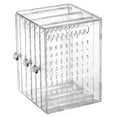 thumbnail image 1 of Orgrimmar Acrylic Jewelry Storage Box Earring Display Stand Organizer Holder with 3 Vertical Drawer (Transparent), 1 of 6