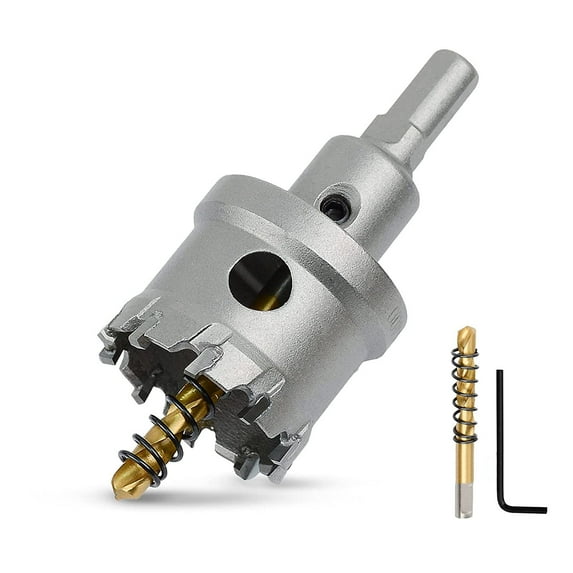 Orgry 0.59"丨15mm Heavy Duty Carbide Hole Saw Hole Cutter for Stainless Steel,Sheet Metal,Iron,Plastic