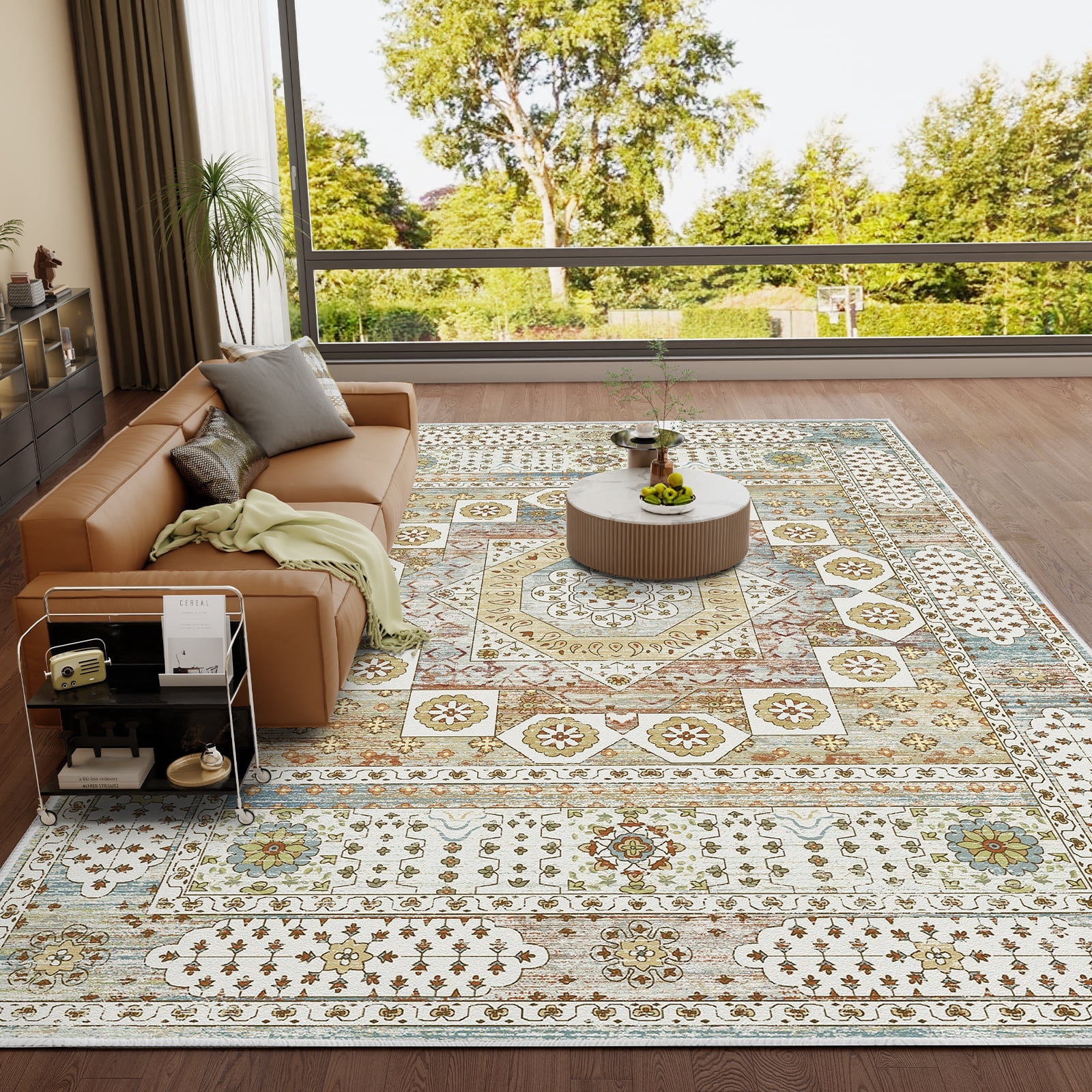 Multicolour Retro Rug Orhopui 5