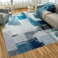 thumbnail image 1 of Orhopui Washable Area Rug for Living Room, 5'x7' Non-Slip Neutral Abstract Blue Gray Indoor Rug - Soft Low Pile & Stain Resistant Carpet for Bedroom, Office, Dining Room, Nursery & Kitchen, 1 of 2