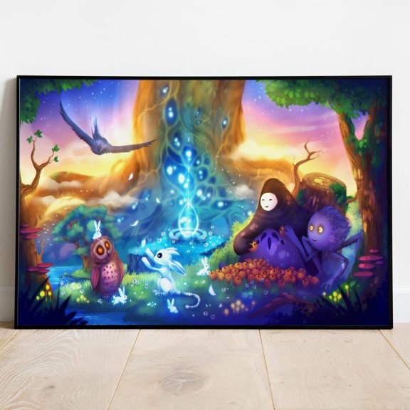 Ori Game Blind Forest Wall Art Rolled Print 2, Unframed Poster
