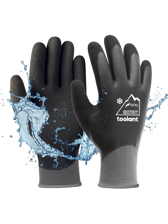 Waterproof Winter Work Gloves for Men and Women, Thermal Insulated, Touchscreen, Strong Grip, Freezer, Cold Storage, Fishing, Construction