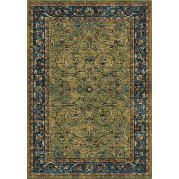 Orian Bohemian Zettia Green Area Rug 7'10" x 10'10"