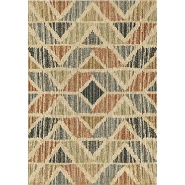Orian Cairo 7'10" X 10'10" Beige Geometric Area Rug