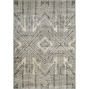Orian Ironstone 5'3" X 7'6" Moonlight Stripes Area Rug