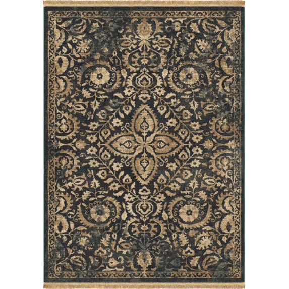 Orian Eastern Shadow Navy Area Rugs 2'3" x 8'