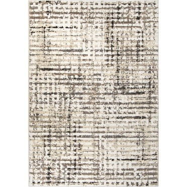 Orian Network 7'8" X 10'10" Tan Abstract Area Rug