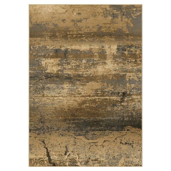 Orian American Heirloom Area Rugs - 3308 Contemporary Beige Faded Gradient Distressed Shades Rug
