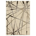 thumbnail image 1 of Orian Epiphany Area Rugs - 4200 Contemporary Ivory Lines Bars Stripes Thin Rug, 1 of 5