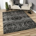 thumbnail image 1 of Orian Rugs Plush Pile Damask Norfolk Gray Area Rug (5'3" x 7'6"), 1 of 8