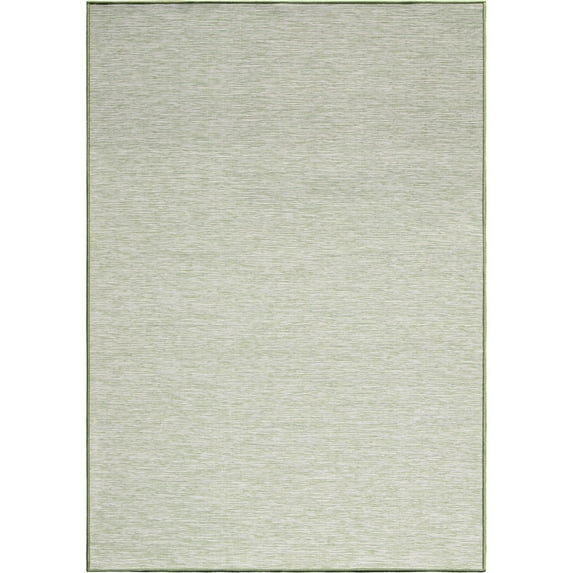 Orian Nouvelle Boucle Flatweave Natural Verde (7'9" x 10'10") Polypropylene Area Rug