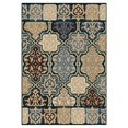 thumbnail image 1 of Orian Four Seasons Area Rug 1835 Indoor/Outdoor Multi Squares Blocks Floor Decor Modern Carpet, 1 of 6