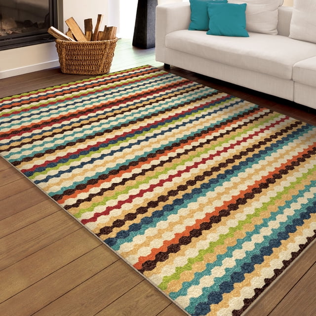 Safavieh Fiesta Shag Collection FSG363M Abstract Chevron