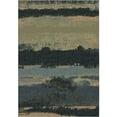 thumbnail image 1 of Orian Rugs Plush Stripes Canyon Blue Area Rug (5'3" x 7'6"), 1 of 11