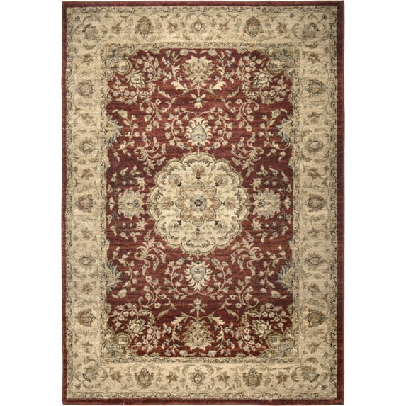 Orian Prometheus Rouge Machine Woven Area Rug 5'1" X 7'6" Rouge