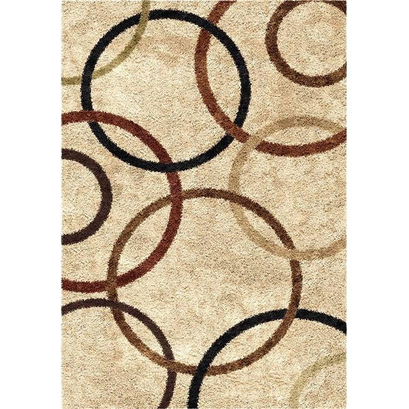 Orian Circle Rug Orian Impressions Shag Area Rugs - 3706 Transitional Geometric Circles ...
