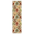 thumbnail image 1 of Orian Spoleto Area Rugs - 2802 Contemporary Geometric Curls Rings Diamonds Painted Rug, 1 of 7