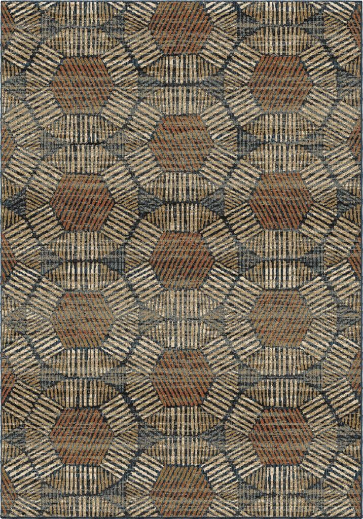 Orian Rugs Textured Penny Blue 8'10"x13' Area Rugs ARA/TEPE/82BL/275x398
