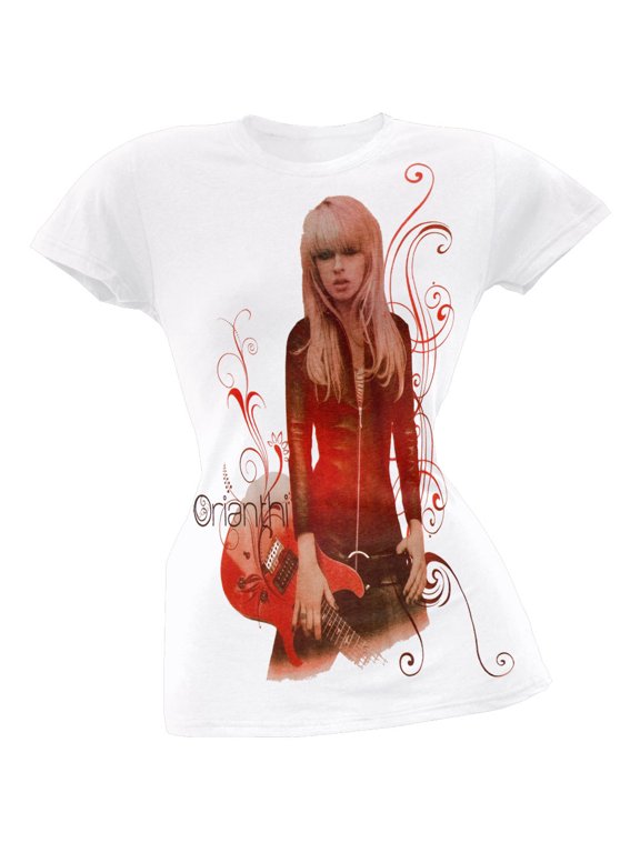 Women's Juniors Leather & Strings Short Sleeve T Shirt
