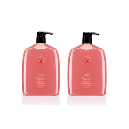 Oribe Bright Blonde Shampoo & Conditioner for Beautiful Color 33.8oz/1L Set