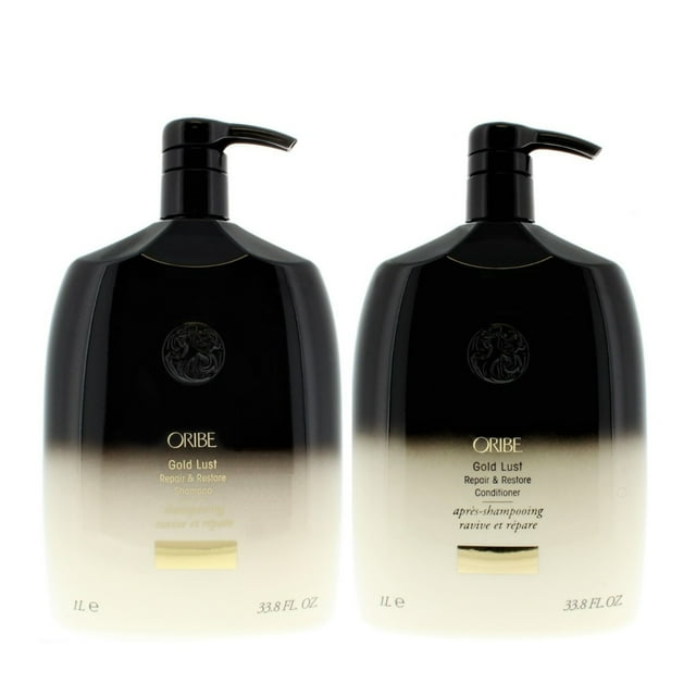 Oribe Gold Lust Repair & Restore Shampoo and Conditioner 33.8oz/1 Liter