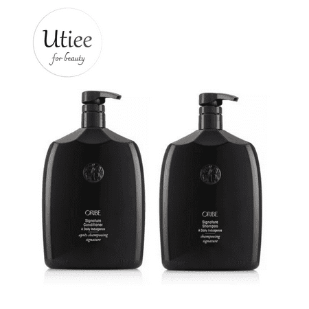 Oribe Signature Shampoo & Conditioner Liter Duo 33.8 oz Pumps