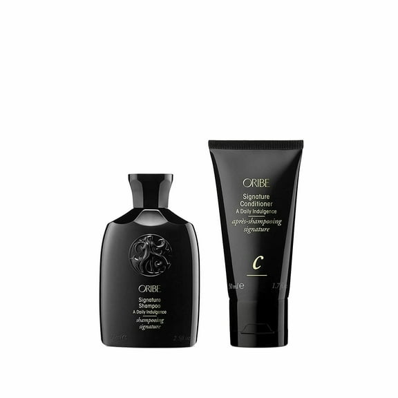 Oribe Signature Shampoo and Conditioner and Royal Blowout 1.7 oz Travel Size KIT