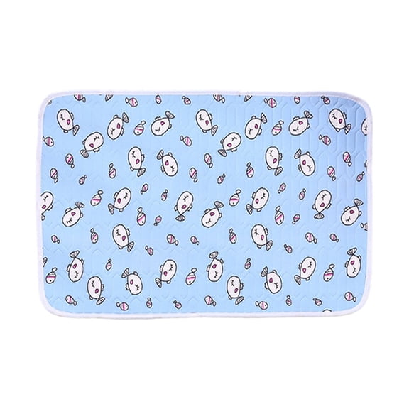 Oricka Pet Cooling Mat Cat Dog Cushion Pad Summer Cool Down Comfortable Soft for Pets and Adults (40x50cm)