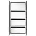 thumbnail image 1 of Oriel 24 x 47 Inch Rectangular 3-Shelf Wall Mirror Silver, 1 of 6