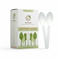 thumbnail image 1 of OrienTreeN 100% Compostable Eco-Friendly 6.50” [100-Pack] Heavy-Duty Disposable Spoon – A Sustainable Choice for Lounge Parties, Weddings, BBQs, Picnics, and Camping Adventures, 1 of 10