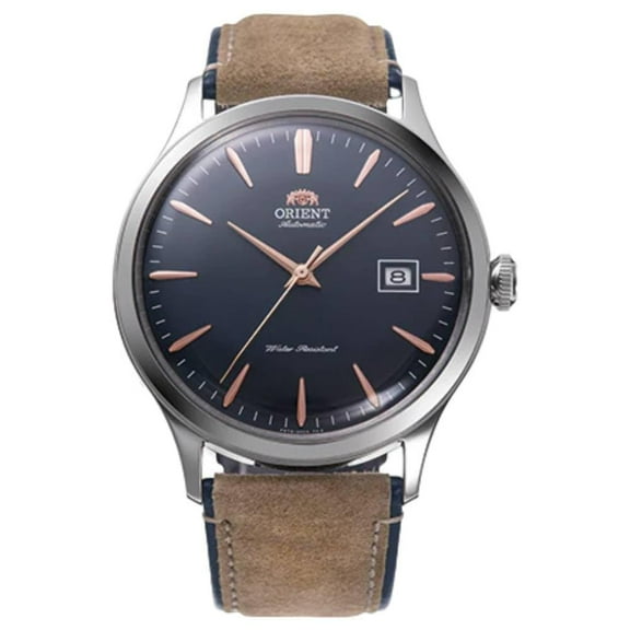 Orient Automatic Men's Watch RA-AC0P02L Bambino Brown Leather