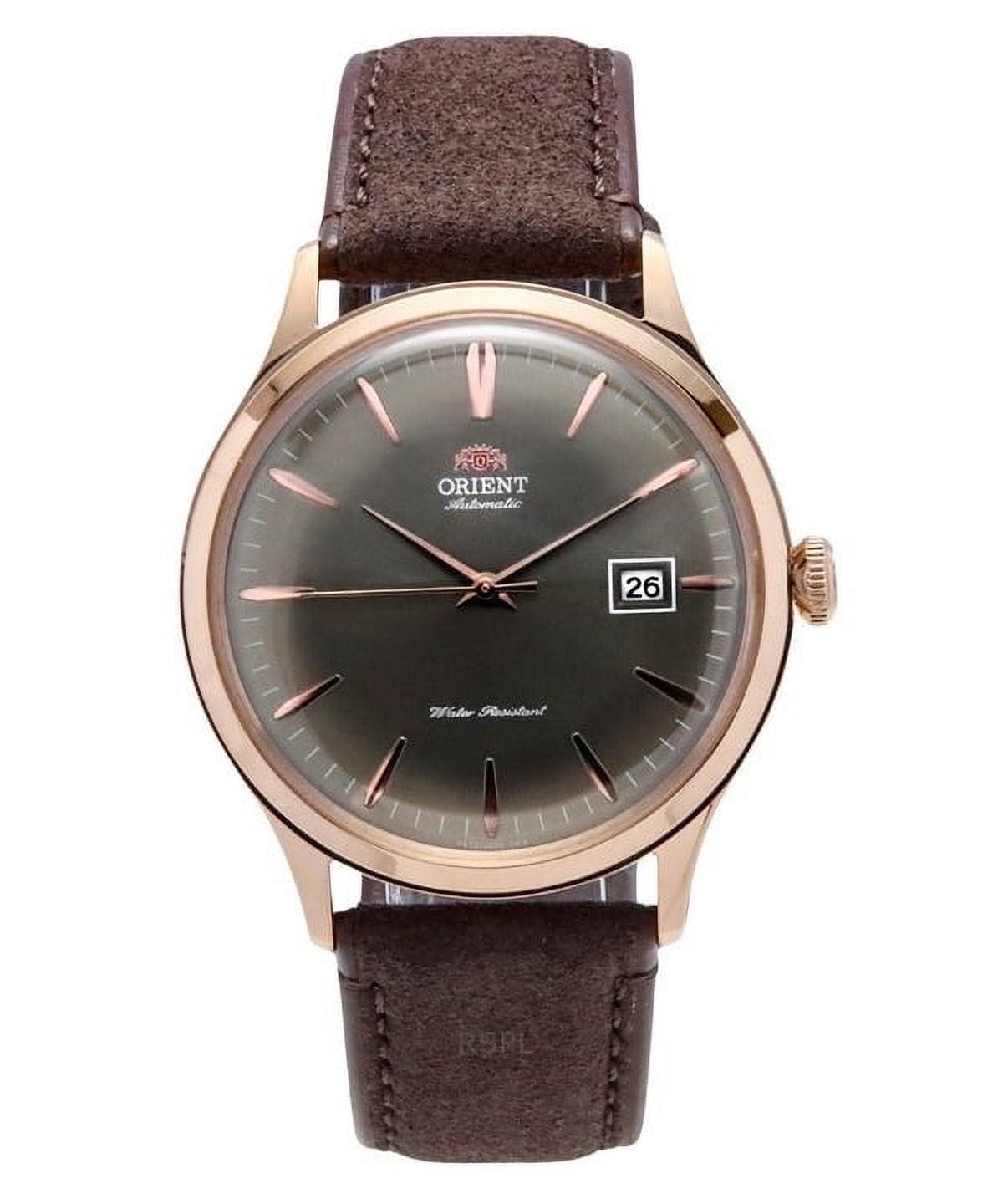 ( ^ω^ ) Orient Bambino Version 4 Leather Strap Bronze Dial Automatic RA
