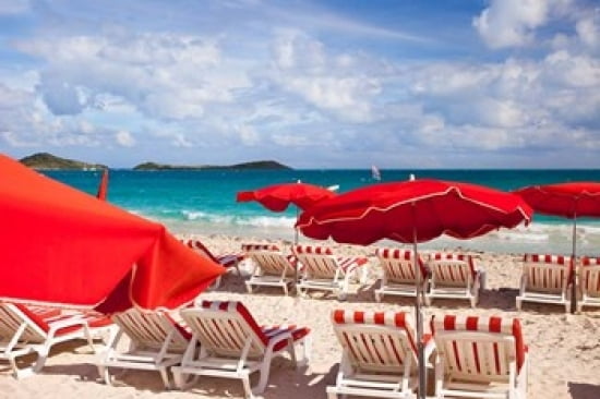 Orient Beach St Maarten French West Indies Canvas Art - Brian Jannsen DanitaDelimont (36 x 24)